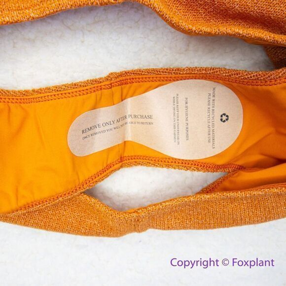 New! Set!‎ In Your Arms Free People Oceanic Bikini Top and bottom orange/gold - Picture 12 of 16